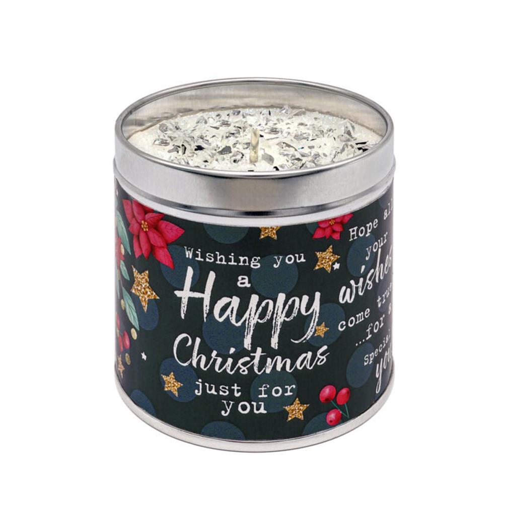 Best Kept Secrets Happy Christmas Festive Tin Candle £8.99